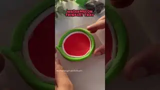 Watermelon clay art 🍉✨ #artandcraft #diy #craft #clayart #kidscrafts #craftideas #craft