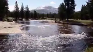 Mount Gibbs & Lyell Fork Tuolumne River from Twin Bridges, John Muir Trail, Yosemite National Park