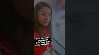 First Snow Fall Experience ❤️ | Canada | Edmonton | #canadalife