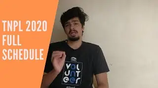 TNPL 2020 Schedule, Time Table, Team Squad | Tamilnadu Premier League 2020