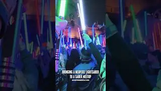 Bringing a neopixel lightsaber to a saber meetup