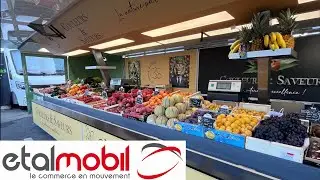 #161 - Une remorque magasin pleine de couleurs pour des fruits et l&eacute;gumes - 121231 - Etalmobil -