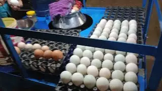 This Man Sells Extremply Healthy Street Boiled Egg Siddo Dim! Extreme Eggs Peel Skills! #streetfood