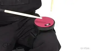 6-Inch Rubberized Practice Pad w/Knee Strap | GP-PD06 | Granite Percussion