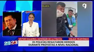 Defensor de la Polic&iacute;a: cerca de 40 polic&iacute;as resultaron heridos durante protestas a nivel nacional