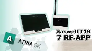Bezdrôtový termostat Saswell T19 7 RF-APP  | ATRIA SK