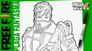 COMO DIBUJAR EL PAQUETE PLAGA FANTASMA DE FREE FIRE  | DIBUJOS DE FREE FIRE | PASO A PASO | FÁCIL