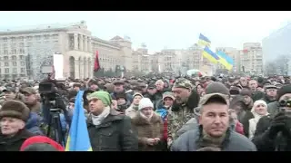 Protesters gather at Kiev&rsquo;s central square; demand dialogue with gov&rsquo;t