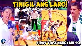 FIRST TIME ITO! KAYA PALA PINATIGIL NI KUME ANG LARO NG BI&Ntilde;AN VS BATANGAS GAME2! BACK TO ZERO TULOY?