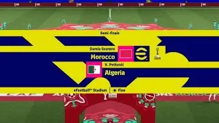 🇲🇦 Morocco 6 🆚️ Algeria 2 🇩🇿 | 🏆 Africa Cup of Nation – Semi-finals | 🎮 eFootball Match 