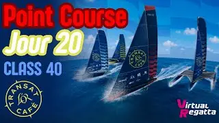 TRANSAT CAF&Eacute; L'OR 2025 POINT COURSE DU JOUR 20 EN CLASS 40