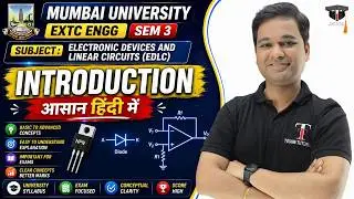 Electronic Devices & Linear Circuits | EDLC SEM 3 Mumbai University | Toshib Tutorials