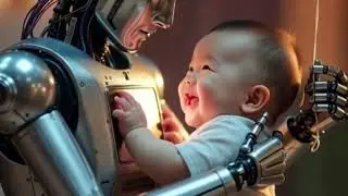 &ldquo;CUTE ROBOT🤖  BABY👯 Best friend 👌#motivation #subscribe #cartoon #beby 