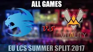 ROCCAT vs VITALITY Highlights  All Games EU LCS SUMMER 2017