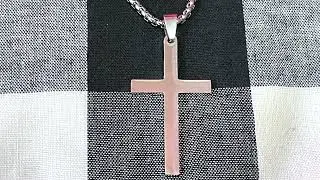 Wephys Closet Men's Cross Pendant Necklace