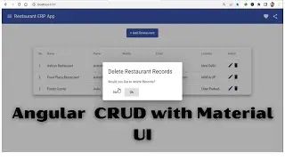 Angular 14 CRUD with Angular Material UI | json-server | Angular 15 Reactive forms example
