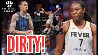 DIRTY! Britney Griner OPEN HAND SMACKS Aliyah Boston ON PURPOSE. Britney Griner RESPONDS TO INTERNET