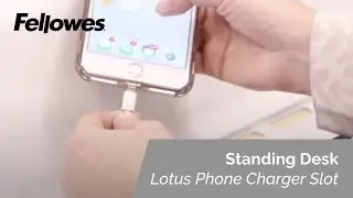 How to Use Your Fellowes Lotus Standing Desk Phone Charger Slot