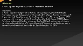 West Virginia Healthcare Insurance Exam Free Practice Questions