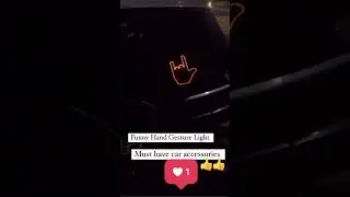 Car hand gesture led graphics light #handgesture #handgestures #ledlight #handgeastureled