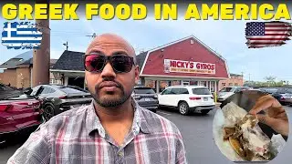 Trying Greek Food in America 🇺🇸 | Nicky Gyros | Chicago, USA
