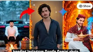 Instagram Trending Snow Ai 3 PhotosPhoto Editing in Google Gemini | InstagramTrending Edit