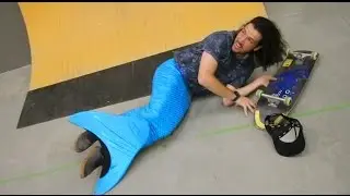 Mermaid Skateboarding??!