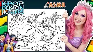 Coloring Huntrix (Mira, Rumi, Zoey) from Kpop Demon Hunters | Ohuhu Art Markers | ASMR Relaxing