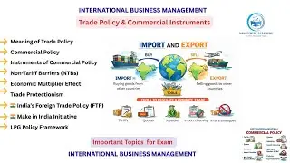 Trade Policy and Commercial Instruments - International Business Management | MBA Important Question