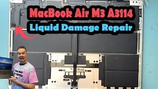 🛠️ How I Rescued a Liquid Damaged MacBook Air M3 A3114 | First Look & Repair Story