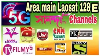 Laosat 128 East Sattelite kaise lagaye ! 128 east satelite Coverage Map