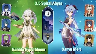 Nahida Hyperbloom & Ganyu Melt - Genshin Impact Abyss 3.5 - Floor 12 9 Stars
