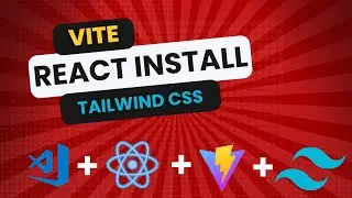 React app install vite with tailwind Css | react মাধ্যমে vite with tailwind install করবো ❤️‍🔥