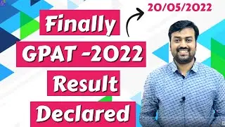 gpat result 2022 | GPAT 2022 Result OUT | GPAT Result | GPAT 2022 RESULT Declared | GPAT-2022 NIPER