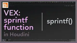 #123 VEX: sprintf() function in Houdini