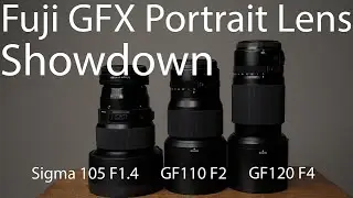 FujiFilm GF110 f2 vs GF120 f4 Macro vs Sigma Art 105 f1.4 GFX 100sii