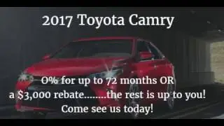 2017 Toyota Camry May Incentive!