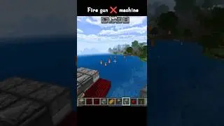 fire canen in Minecraft, difence gun #minecraft #shorts #viral #trending @ezio18rip