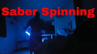 Hand switching with lightsaber (front and back)