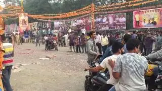 Balakrishna fans hungama at Repalli