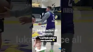 Luka give advice teamets during practice