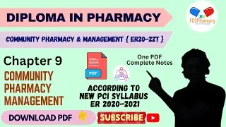 Community Pharmacy & Management CH 9 Community Pharmacy Management | D.Pharma 2nd Year 2025 Notes