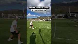 Passing & Scanning Drill with McKenna Whitham ⚽️ #soccer #soccertraining
