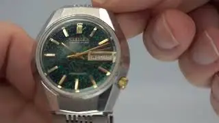 Винтажные электронные часы Citizen HiSonic 1973 года с камертоном. Модель: 3702-370287Y