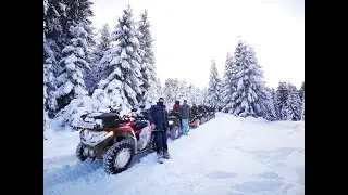 Cu atv-urile la zapada
