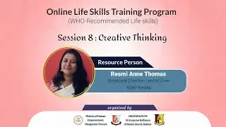 ONLINE LIFE-SKILLS TRAINING PROGRAM | Creative Thinking | Resmi Anne Thomas