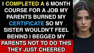 I Complete 6 Month Course For Job My Parents Burned My Certificate So My Sister Wouldn&rsquo;t Feel Behind