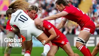 Canada, England fight for Women&rsquo;s Rugby World Cup with record-breaking attendance