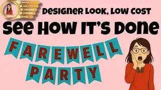 How To Make Party Banner | DIY easy | DIY Farewell party Banner | Party Decoration Ideas | hkpassion