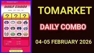 Tomarket Daily Combo 04-05 February | Tomarket Daily Combo Today | Tomarket Combo Today New Update |